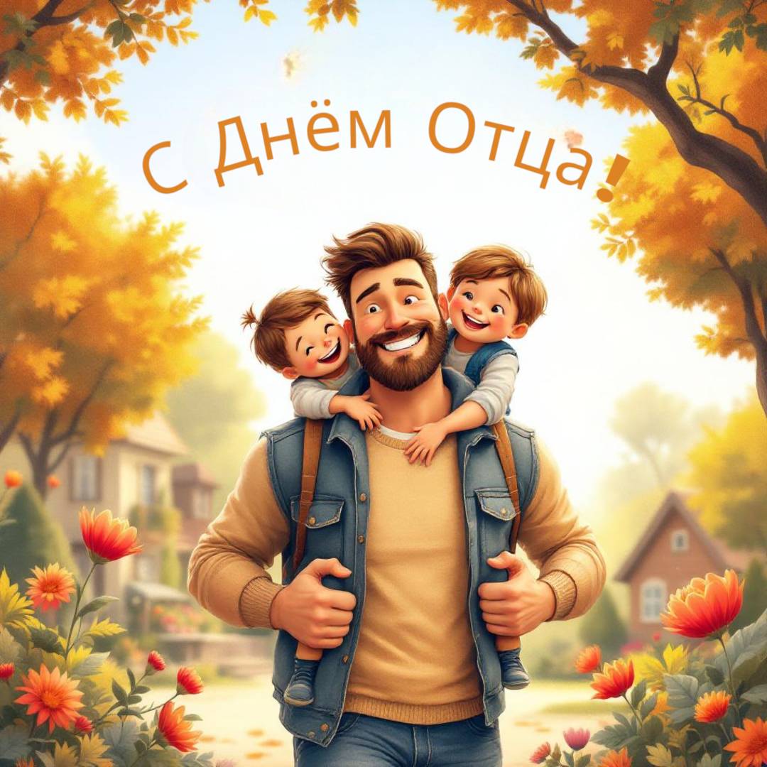 Дорогие папы! Примите искренние поздравления с Днём отца!